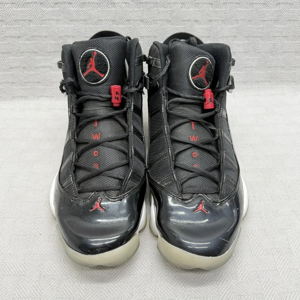 Nike Air Jordan 6 Rings Black Gym Men's Size 13 Basketball 322992-064